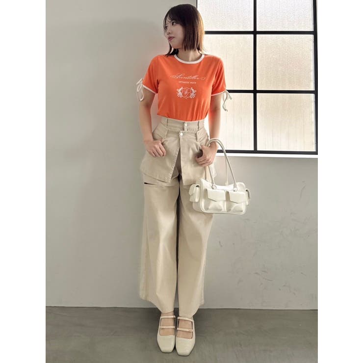 リボンスリーブロゴTシャツ | dazzlin | 詳細画像35