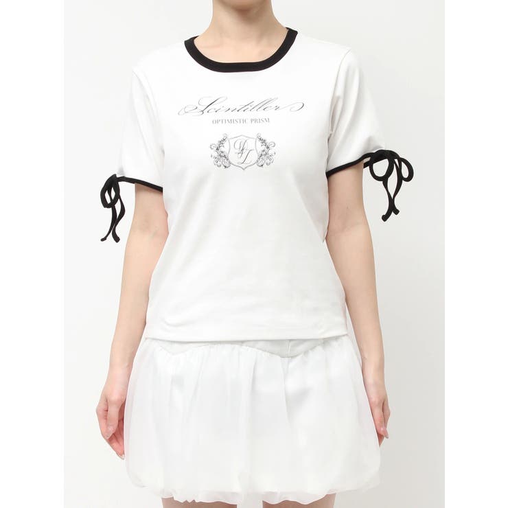 リボンスリーブロゴTシャツ | dazzlin | 詳細画像38