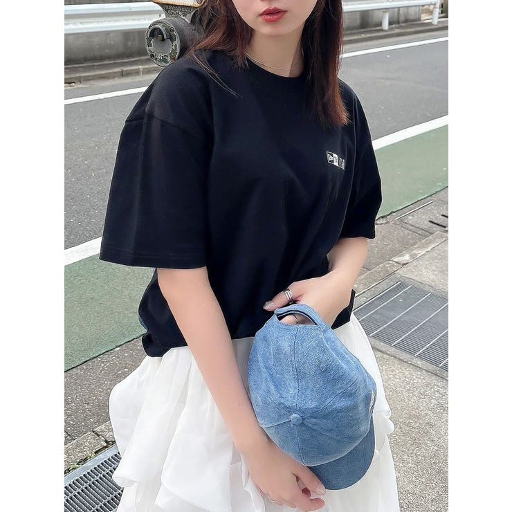 ブラック | 【NEW ERA?×dazzlin】ピクチャープリントオーバーＴシャツ | dazzlin