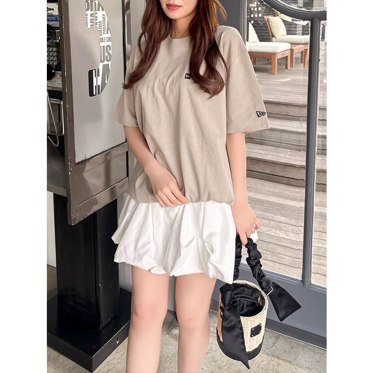 ベージュ | 【NEW ERA?×dazzlin】ピクチャープリントオーバーＴシャツ | dazzlin