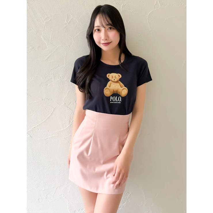 POLOBCSコラボ/再生産】ベアモチーフコンパクトTシャツ[品番