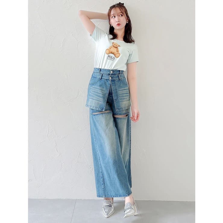 【POLO BCSコラボ/再生産】ベアモチーフコンパクトTシャツ | dazzlin | 詳細画像30 