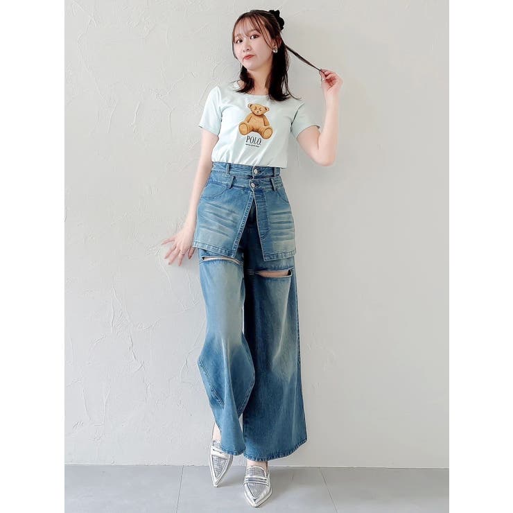 【POLO BCSコラボ/再生産】ベアモチーフコンパクトTシャツ | dazzlin | 詳細画像31 