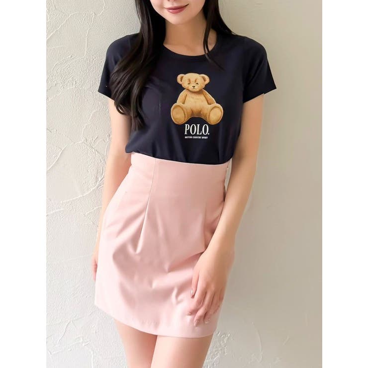 POLOBCSコラボ/再生産】ベアモチーフコンパクトTシャツ[品番