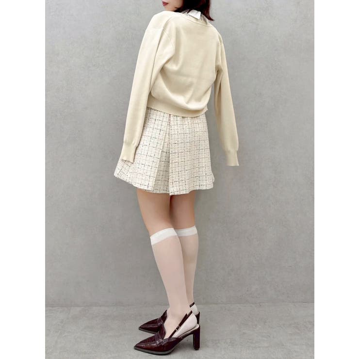 シャツカラーツイードミニワンピース | dazzlin | 詳細画像33 