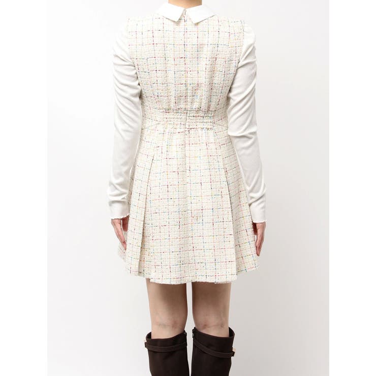 シャツカラーツイードミニワンピース | dazzlin | 詳細画像37 