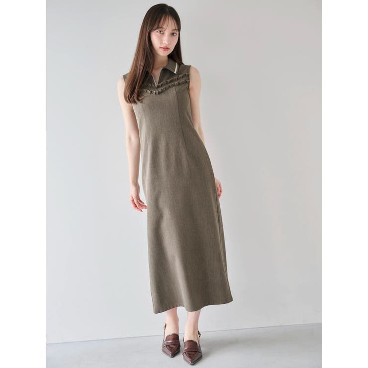 フチフリルレイヤードワンピース | dazzlin | 詳細画像2 