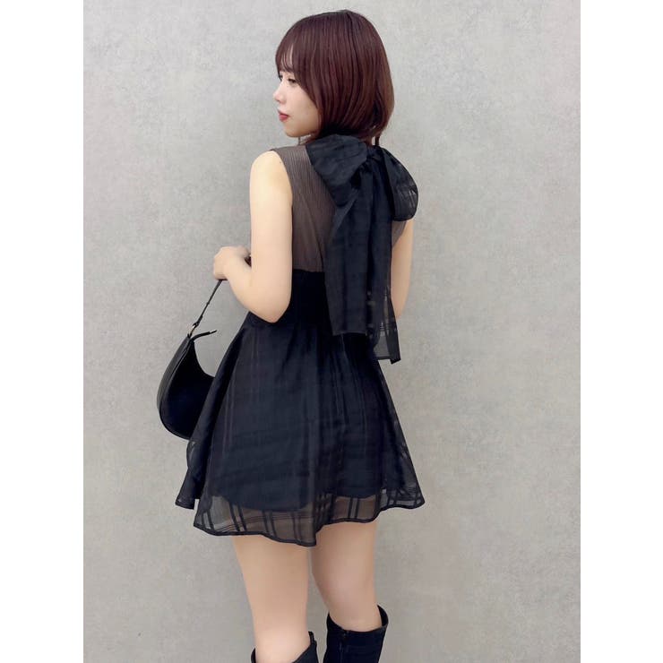 復刻/WEB限定】バックリボンシアーミニコルセットワンピース[品番