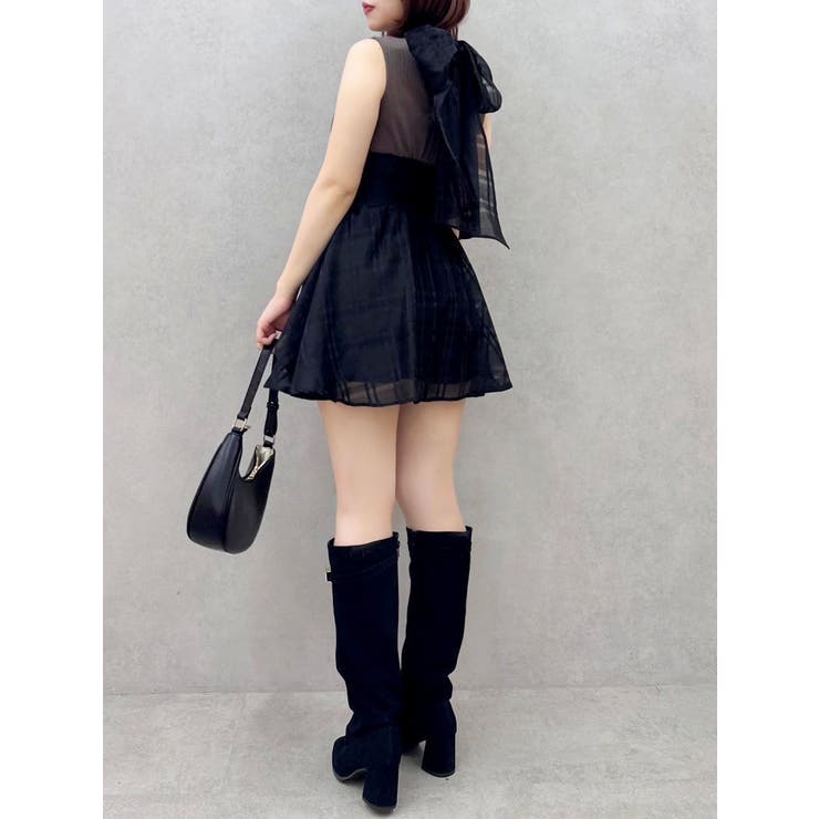 復刻/WEB限定】バックリボンシアーミニコルセットワンピース[品番