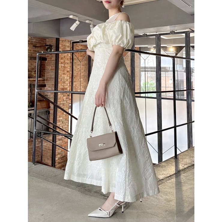 【藤井サチコラボ】ジャカードバルーンスリーブドレス | dazzlin | 詳細画像15 