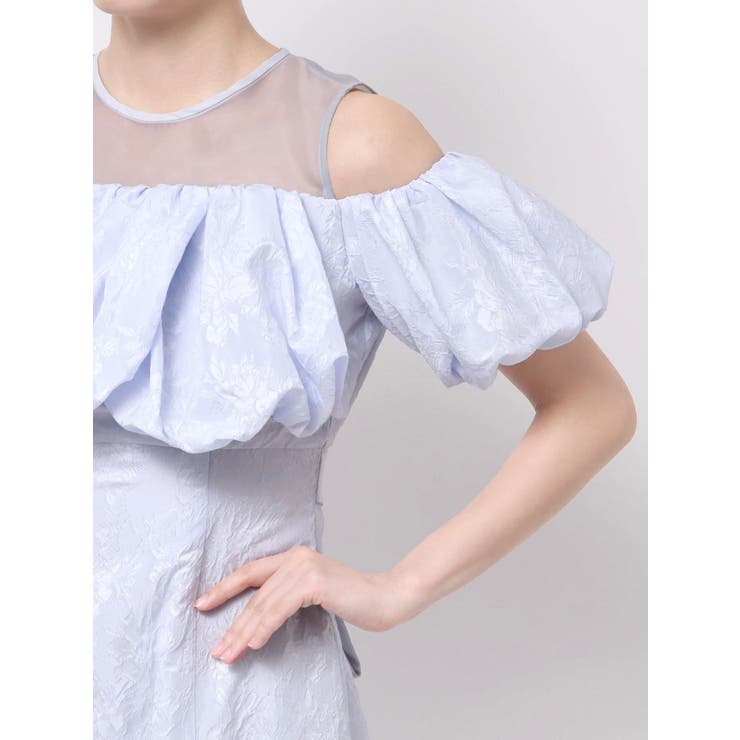 【藤井サチコラボ】ジャカードバルーンスリーブドレス | dazzlin | 詳細画像31 