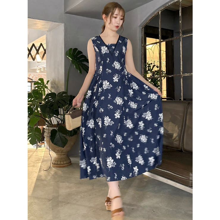 【藤井サチコラボ】サイドボリュームドレス | dazzlin | 詳細画像8 