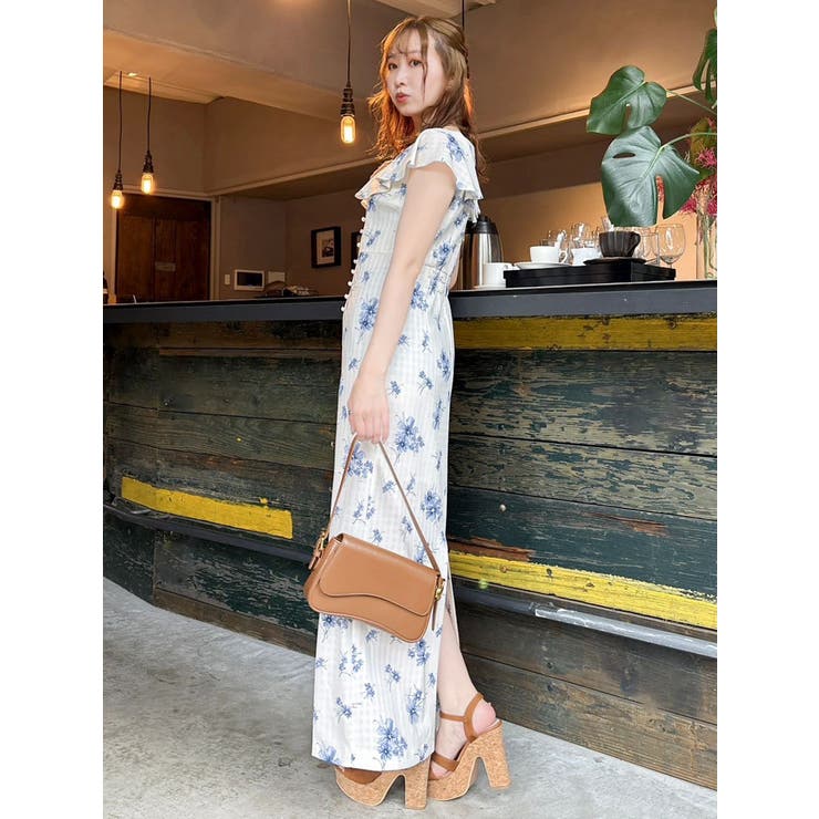 【藤井サチコラボ】デルフィニウムフラワーワンピース | dazzlin | 詳細画像13 