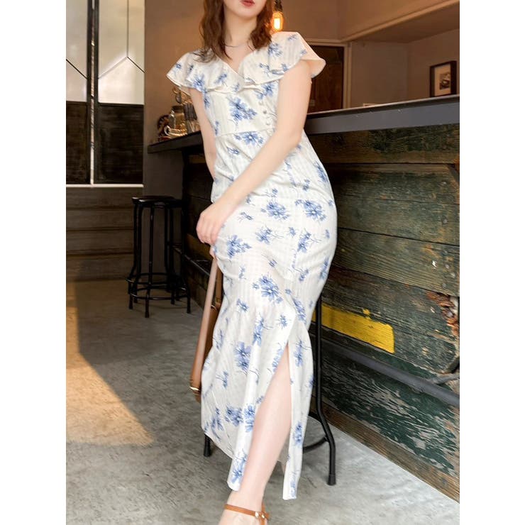 【藤井サチコラボ】デルフィニウムフラワーワンピース | dazzlin | 詳細画像14 