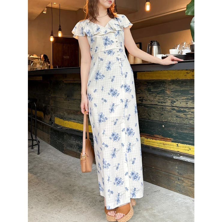 【藤井サチコラボ】デルフィニウムフラワーワンピース | dazzlin | 詳細画像15 