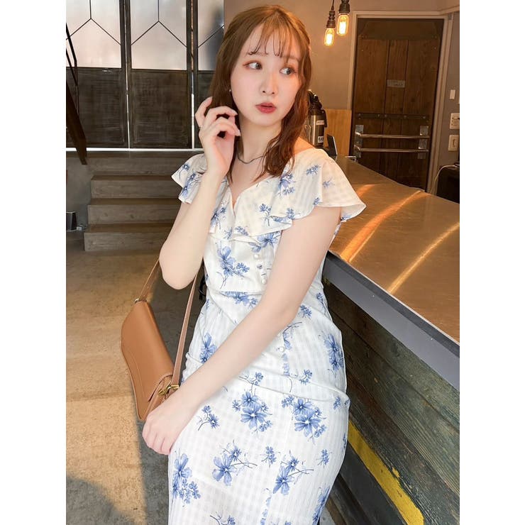 【藤井サチコラボ】デルフィニウムフラワーワンピース | dazzlin | 詳細画像18 