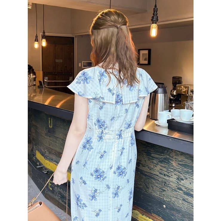 【藤井サチコラボ】デルフィニウムフラワーワンピース | dazzlin | 詳細画像19 