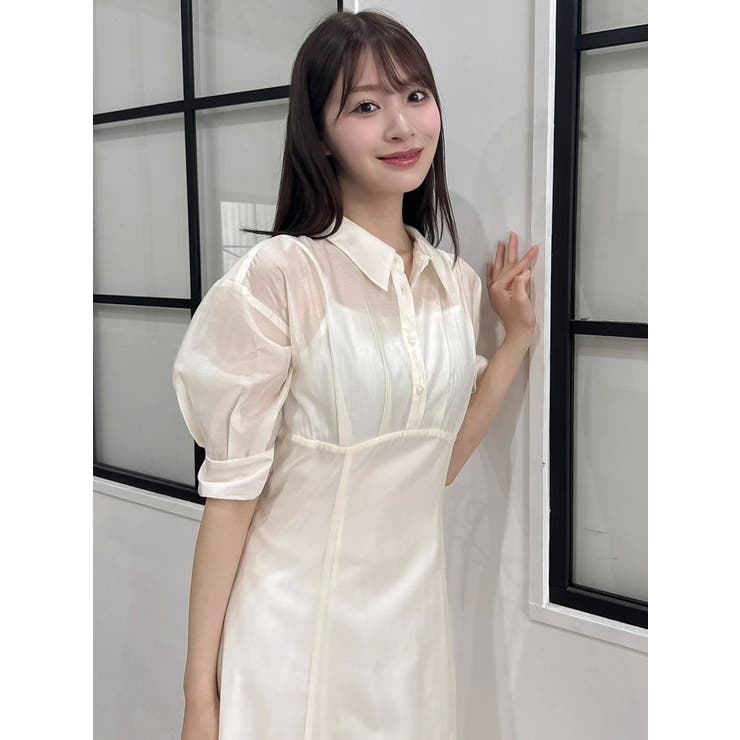 レイヤードシャツドッキングワンピース | dazzlin | 詳細画像31