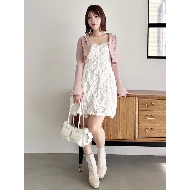 ギャザーリボンミニワンピース | dazzlin | 詳細画像19 