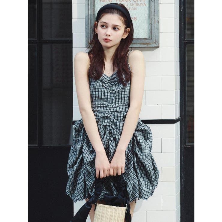 ギャザーリボンミニワンピース | dazzlin | 詳細画像2 