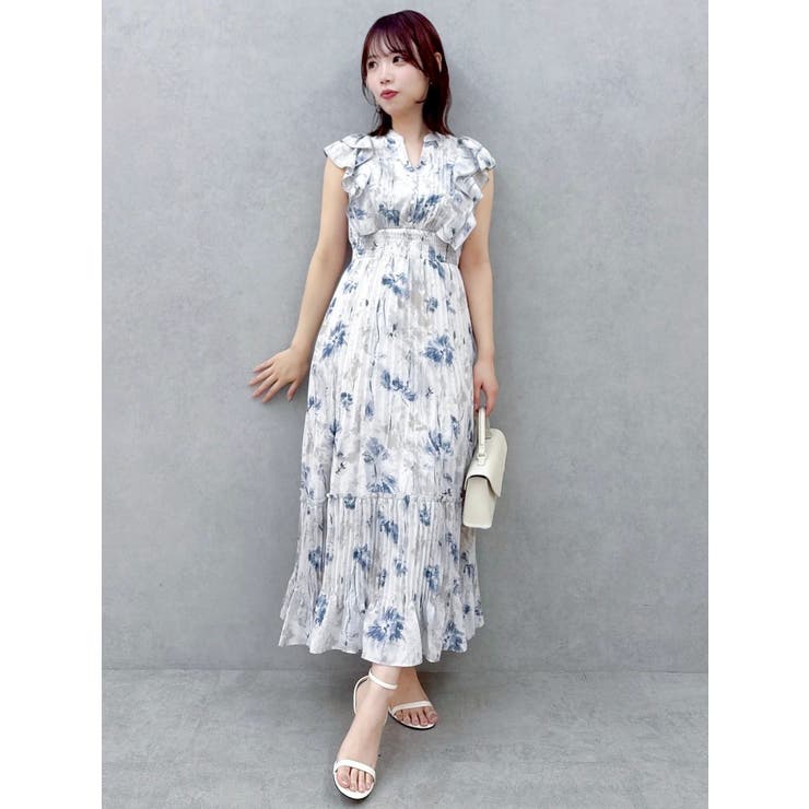 dazzlin ワンピース 美品 ビックカラーレーストリムワンピース[品番：MKSW0064224]｜dazzlin