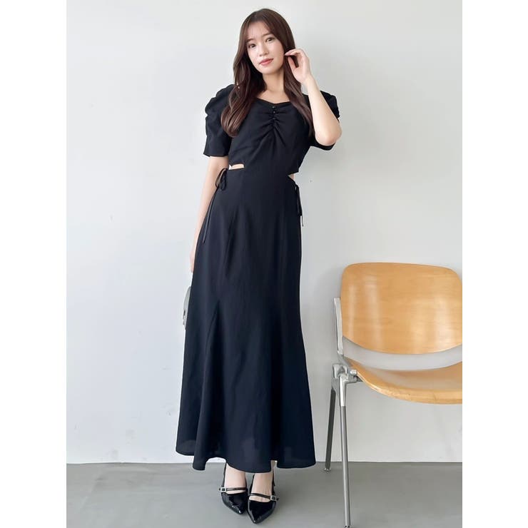 ウエストカットアウトパイピングワンピース | dazzlin | 詳細画像10 