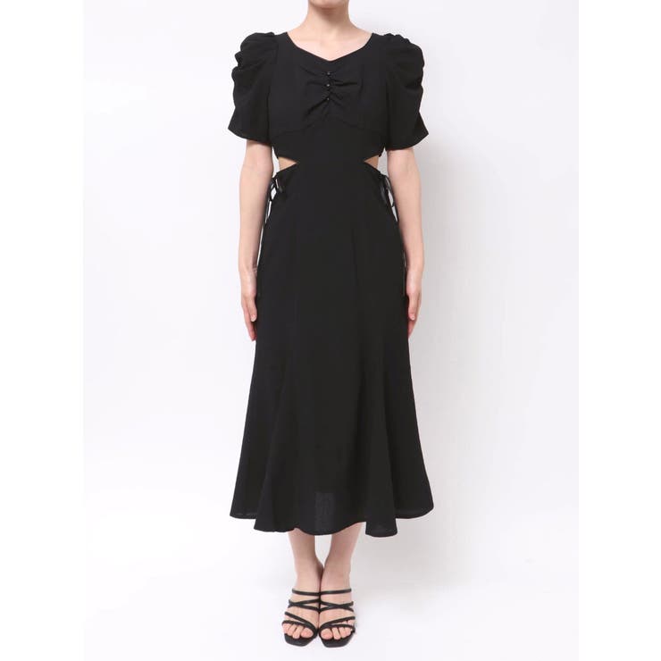 ウエストカットアウトパイピングワンピース | dazzlin | 詳細画像21 