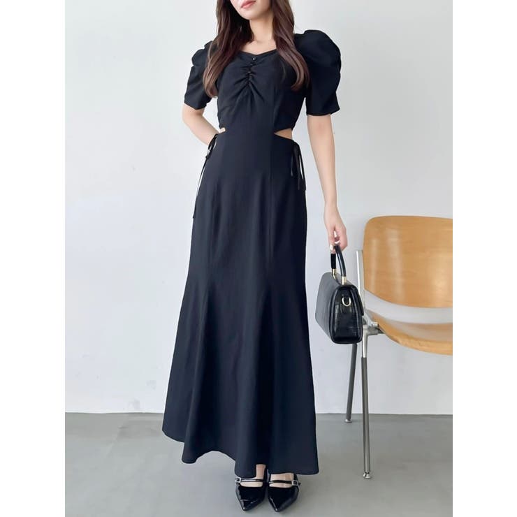 ウエストカットアウトパイピングワンピース | dazzlin | 詳細画像8 