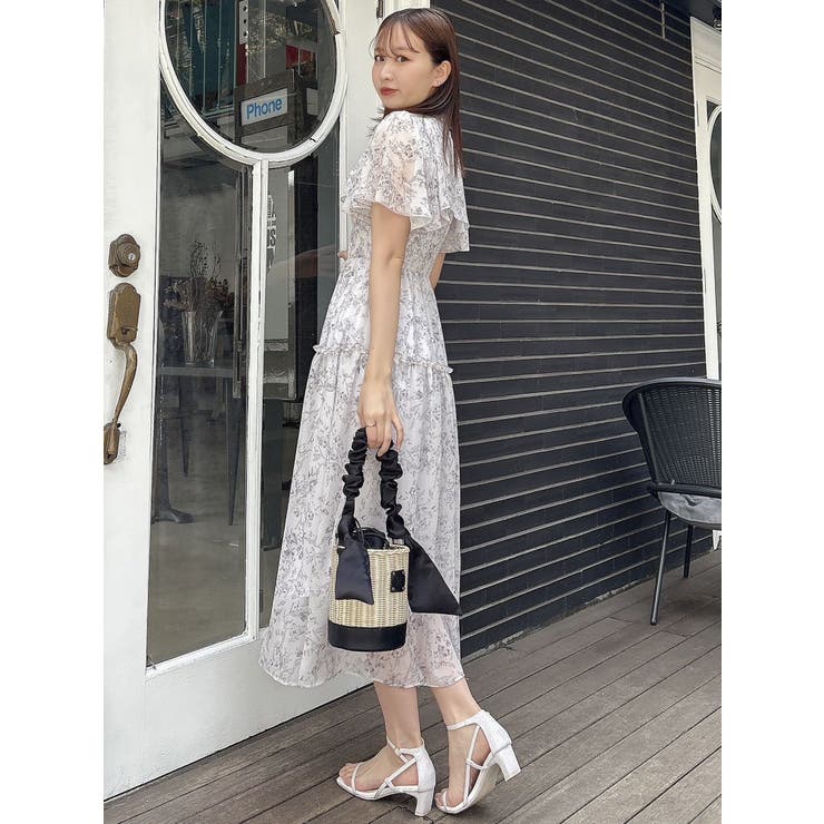 流*氷様 新品フリーサイズワンピースplease 素材ステキ 20周年記念復刻！/再生産】Watercolorflowerワンピース[品番