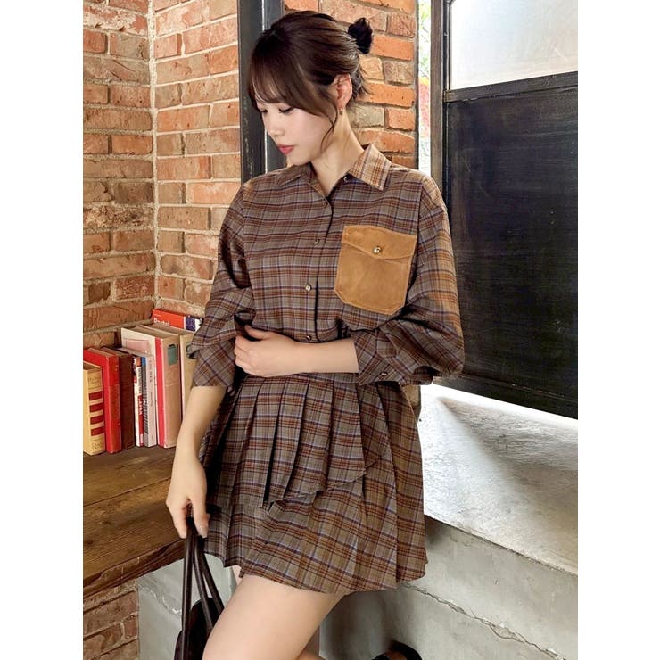 【セットアップ対応】チェックオーバーアソートシャツ | dazzlin | 詳細画像11 