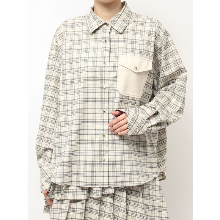 【セットアップ対応】チェックオーバーアソートシャツ | dazzlin | 詳細画像48 