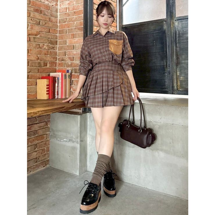 【セットアップ対応】チェックオーバーアソートシャツ | dazzlin | 詳細画像7 