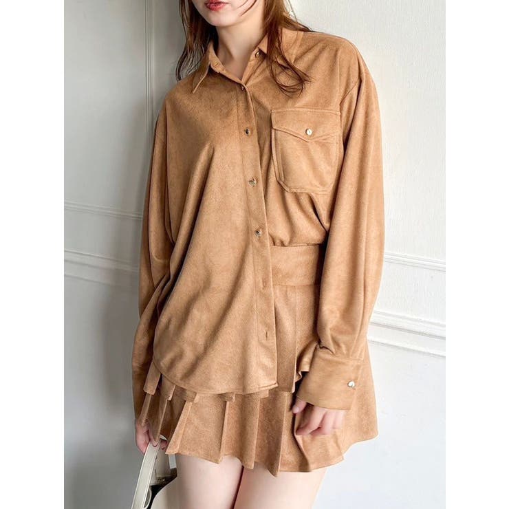 キャメル | 【セットアップ対応】チェックオーバーアソートシャツ | dazzlin