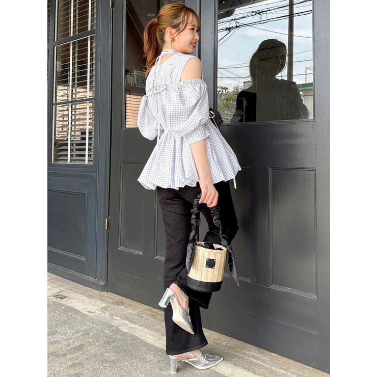 ギャザーバルーンペプラムブラウス | dazzlin | 詳細画像27 