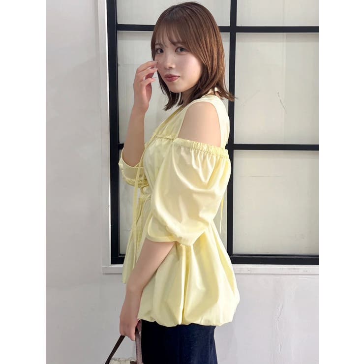 ギャザーバルーンペプラムブラウス | dazzlin | 詳細画像29 