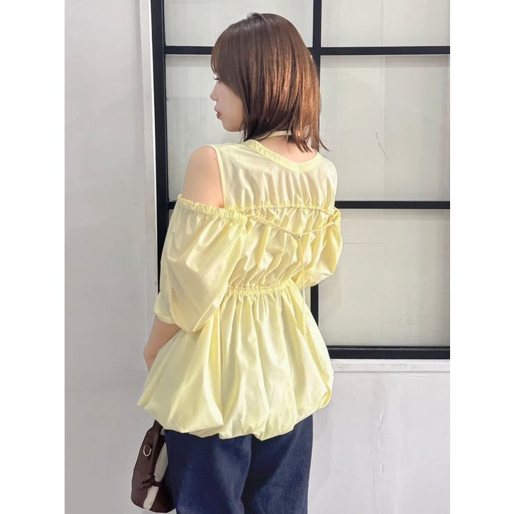 ギャザーバルーンペプラムブラウス | dazzlin | 詳細画像31 