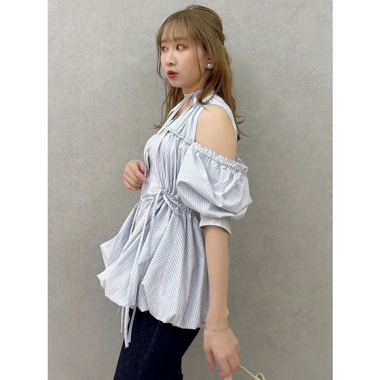 ギャザーバルーンペプラムブラウス | dazzlin | 詳細画像33 