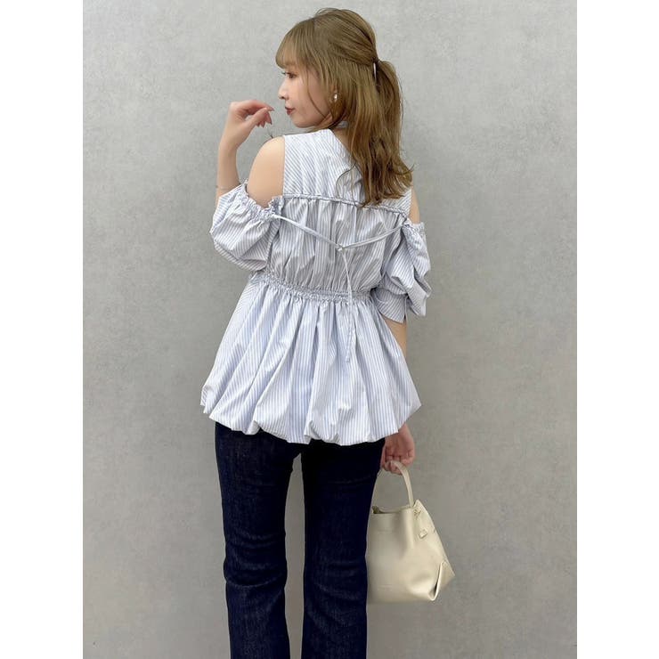 ギャザーバルーンペプラムブラウス | dazzlin | 詳細画像34 