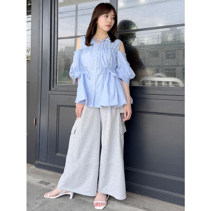 ギャザーバルーンペプラムブラウス | dazzlin | 詳細画像36 