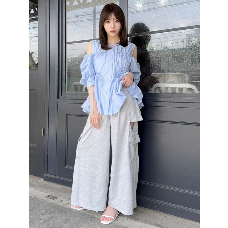 ギャザーバルーンペプラムブラウス | dazzlin | 詳細画像37 