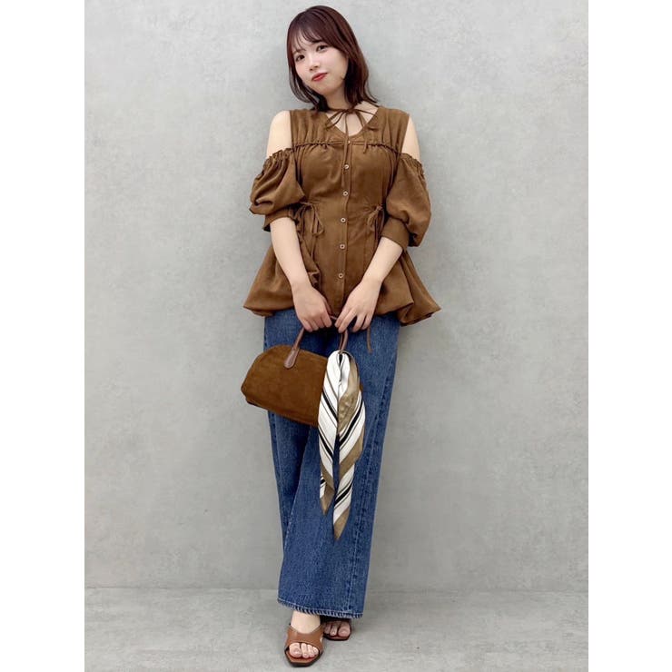 ギャザーバルーンペプラムブラウス | dazzlin | 詳細画像46 