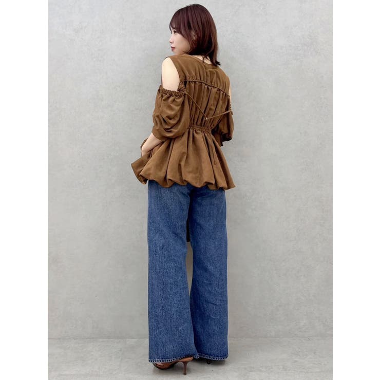 ギャザーバルーンペプラムブラウス | dazzlin | 詳細画像47 