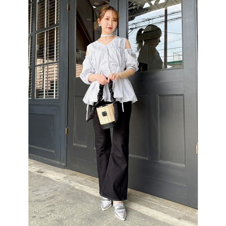 ギャザーバルーンペプラムブラウス | dazzlin | 詳細画像49 