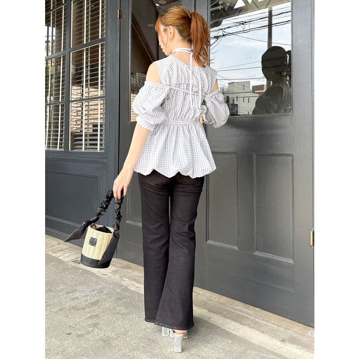 ギャザーバルーンペプラムブラウス | dazzlin | 詳細画像50 