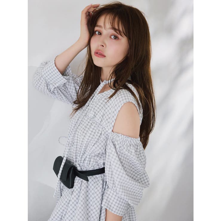 ギャザーバルーンペプラムブラウス | dazzlin | 詳細画像9 