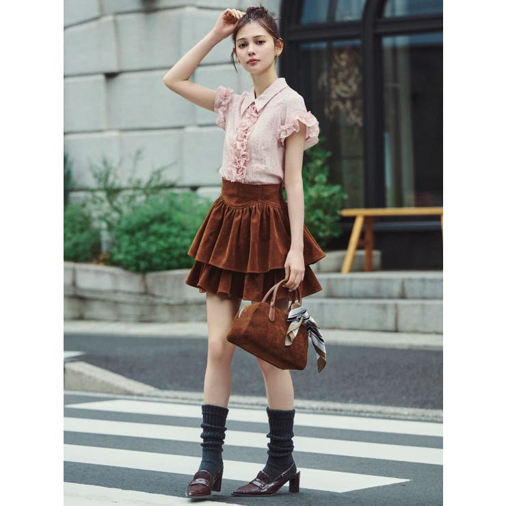 シュリンクフラワーフリルシャツ | dazzlin | 詳細画像14 