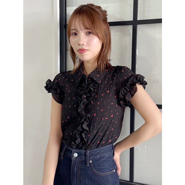 シュリンクフラワーフリルシャツ | dazzlin | 詳細画像21 