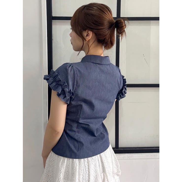 シュリンクフラワーフリルシャツ | dazzlin | 詳細画像31 