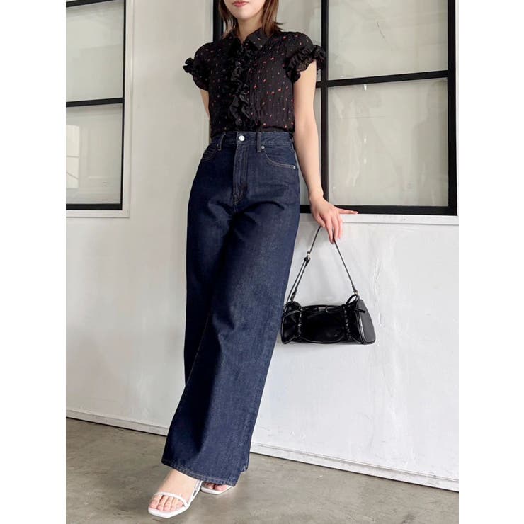 シュリンクフラワーフリルシャツ | dazzlin | 詳細画像38 