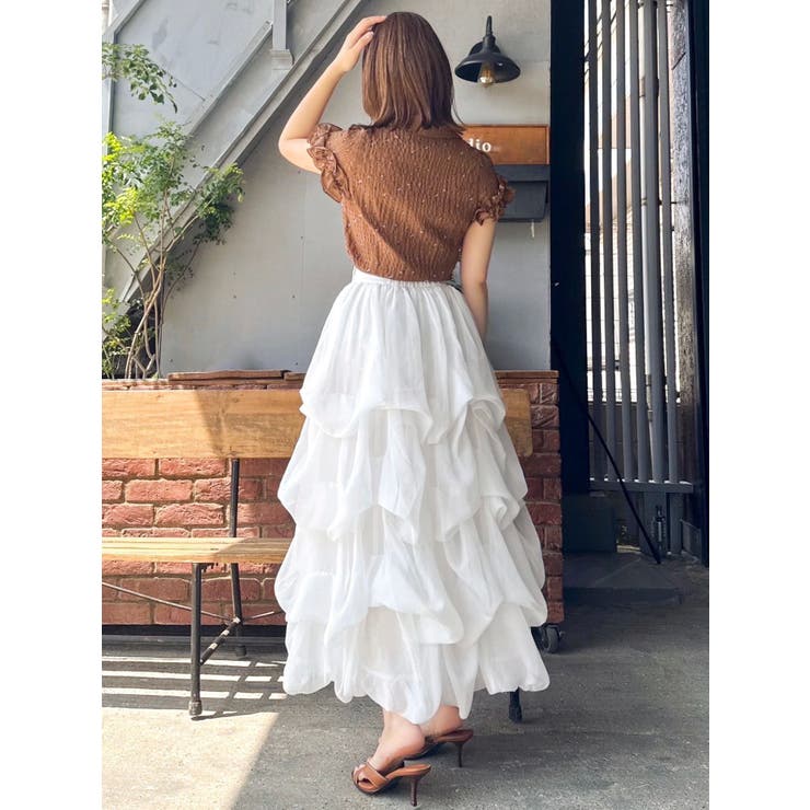 シュリンクフラワーフリルシャツ | dazzlin | 詳細画像41 